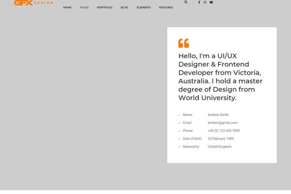 Pofo theme site design template sample