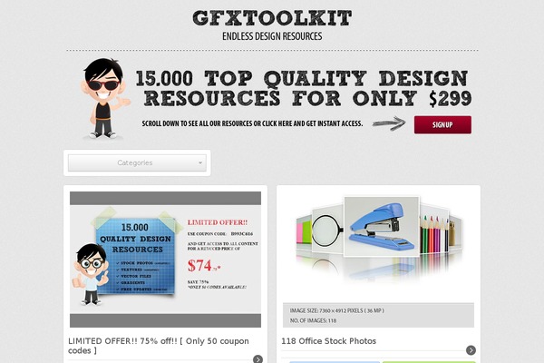 Paradise theme site design template sample