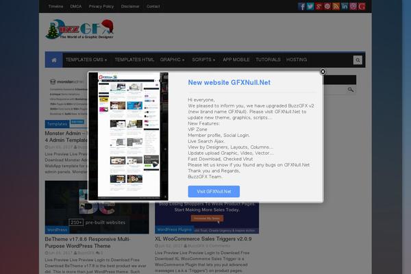 King theme site design template sample