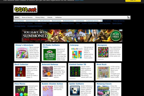 gg10.net site used Gallerygames