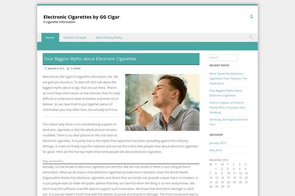 Discovery theme site design template sample