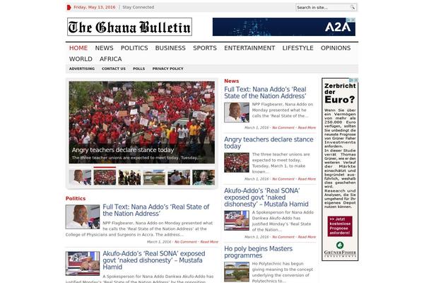Advanced Newspaper theme site design template sample