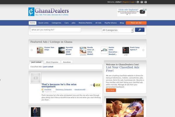 Dealers WordPress theme, websites list used Dealers theme Dealers theme websites examples