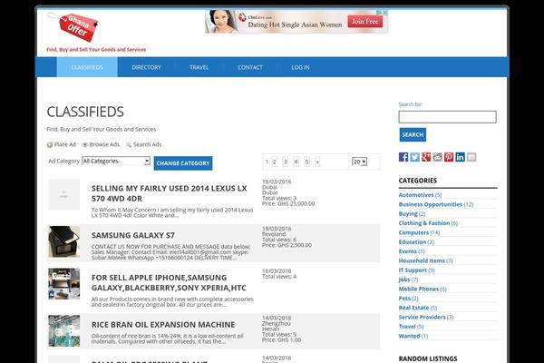 Felicity theme site design template sample