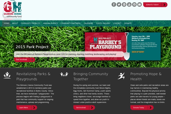ghcommunityfund.com site used Hope-charity-theme