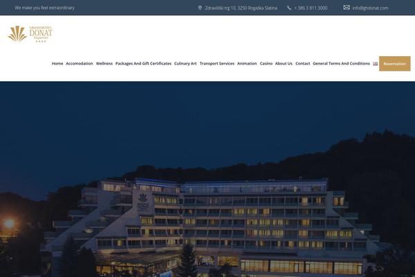 Site using Wp-hotel-booking plugin