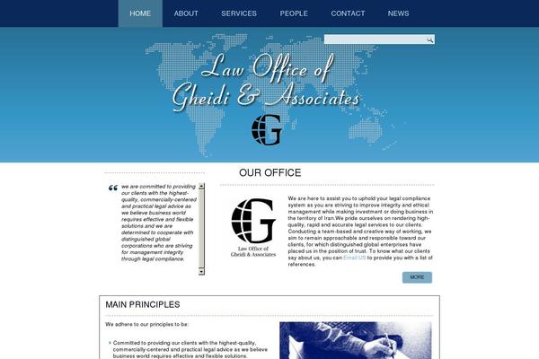 Blue theme site design template sample