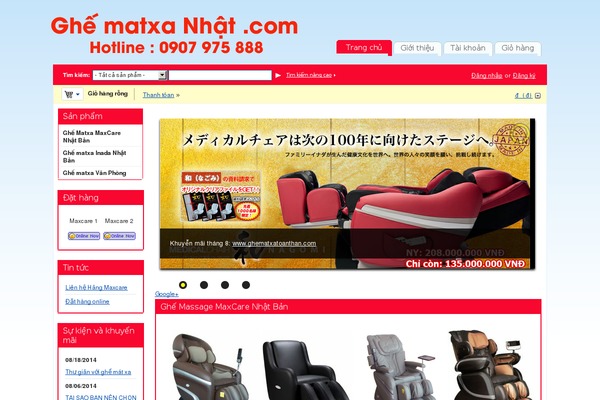 ghematxanhat.com site used Estore3.0
