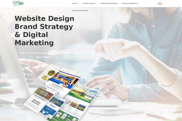 Strappress theme site design template sample