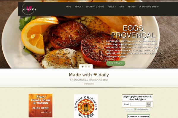 MyCuisine theme site design template sample