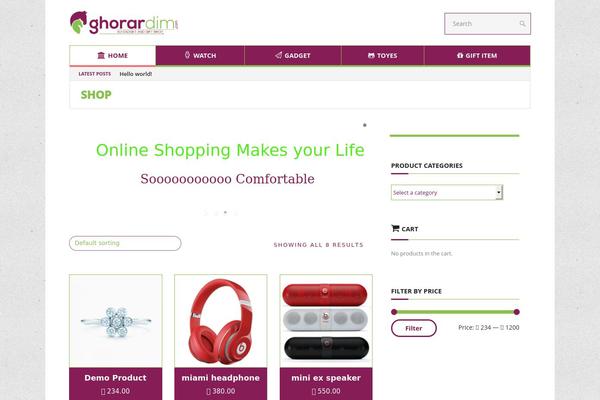 ghorardim.com site used Blogit-wp