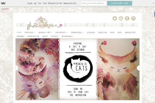 ghostkitten.com site used Portfolio