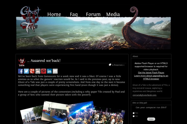 Eldritch theme site design template sample