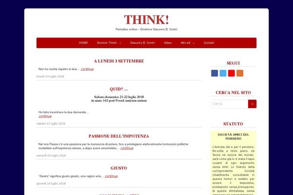 Think theme site design template sample