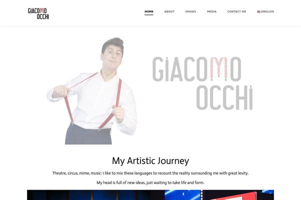 Shadow theme site design template sample