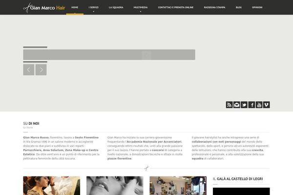 HairPress theme site design template sample