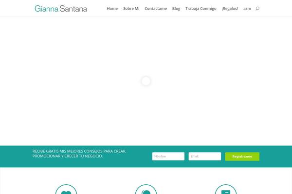 giannasantana.com site used Divi