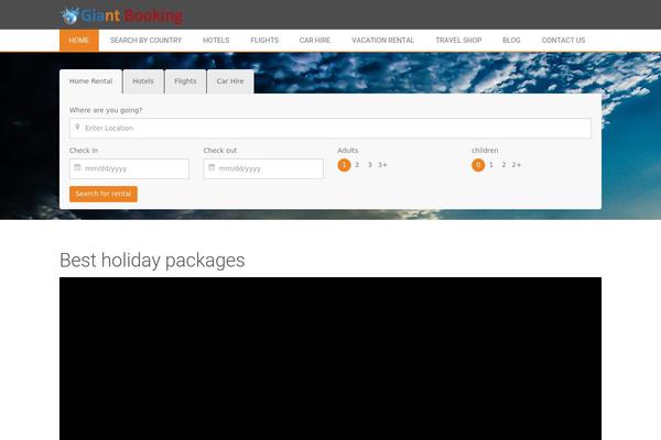 Traveler theme site design template sample
