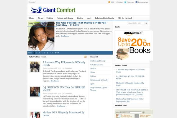 Daily theme site design template sample