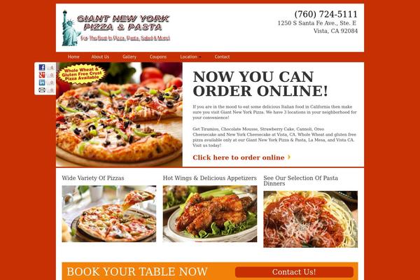 Frontend theme site design template sample