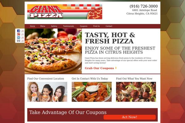 Frontend theme site design template sample
