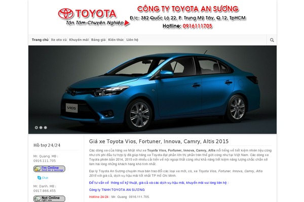 giaxe-toyota.com site used Dailymaychieu