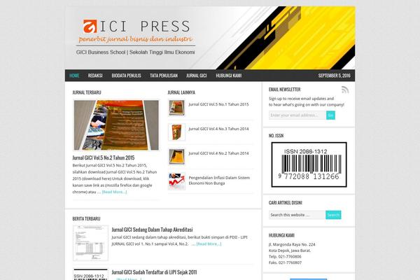 News theme site design template sample