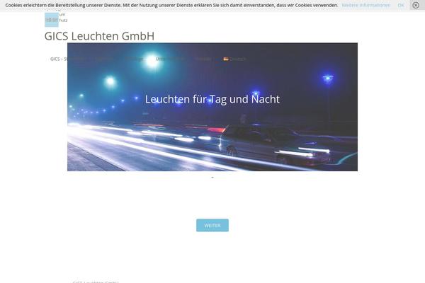 Impreza theme site design template sample