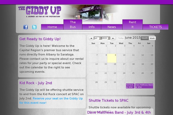 Site using Event Calendar plugin