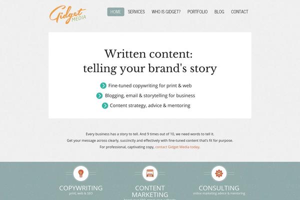 gidgetmedia.com.au site used Secundo