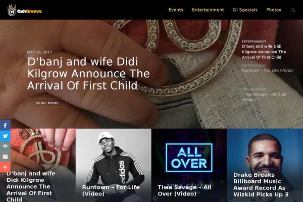 Site using Socials Ignited plugin