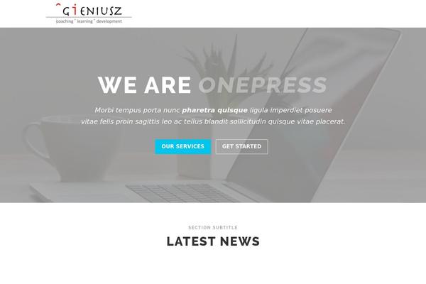 Twenty Fourteen theme site design template sample