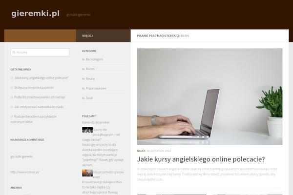 Hueman Child theme site design template sample