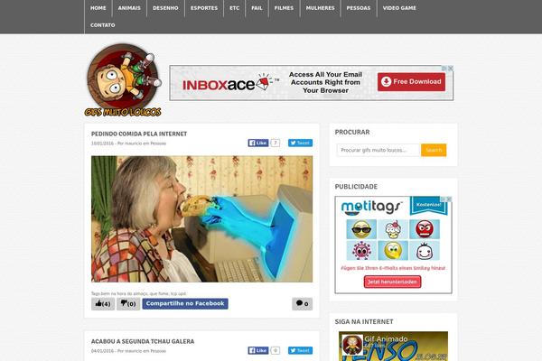 Bloggie theme site design template sample
