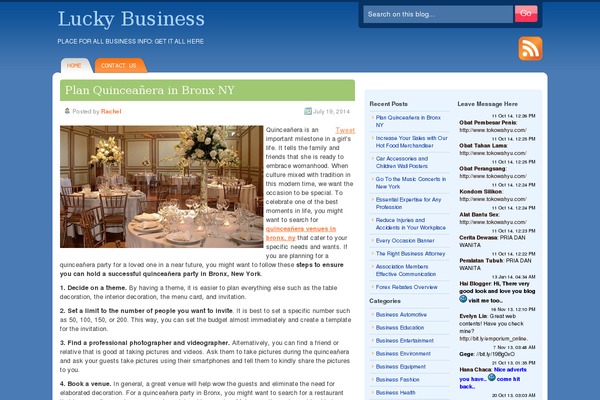 DeepBlue theme site design template sample