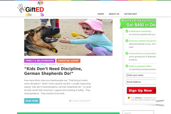 Jono theme site design template sample