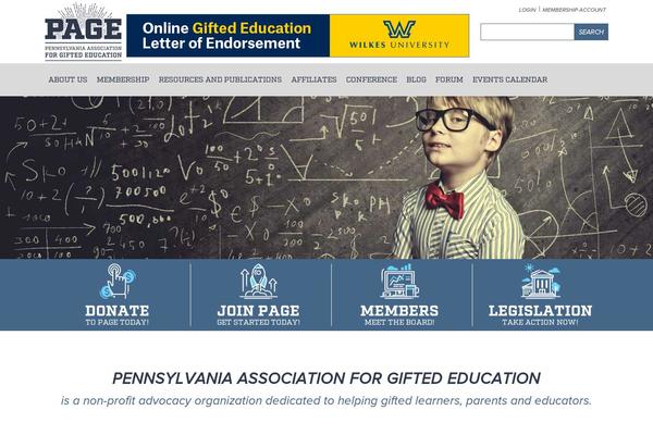 giftedpage.org site used Pagifted