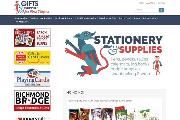 giftsforcardplayers.com site used Accesspress-ray-pro