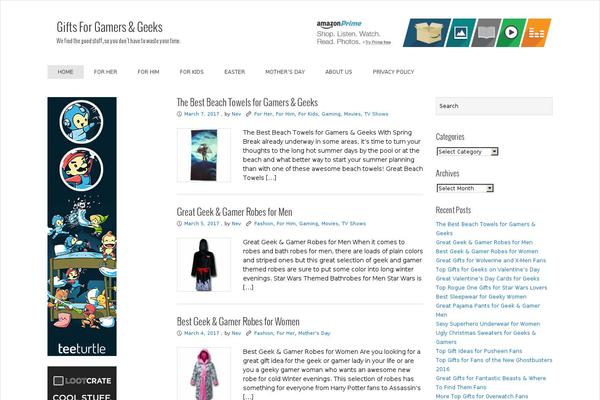 Exray theme site design template sample