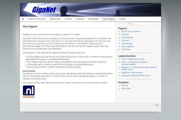 iNove theme site design template sample