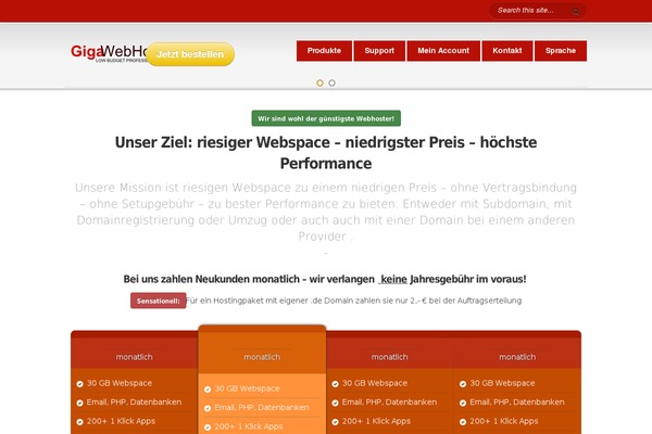 gigawebhost.com site used Gwh