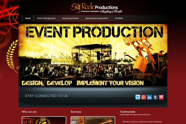 gigirockproductions.com site used Bluewood