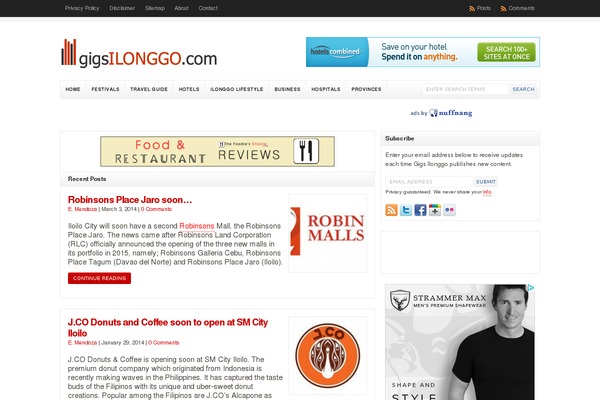 WP-Clear theme site design template sample