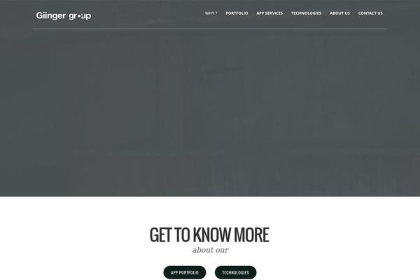 giinger.com site used Porcelain