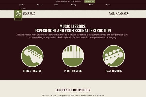 gillespiemusic.com site used Synapse