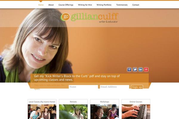 Gillian theme site design template sample