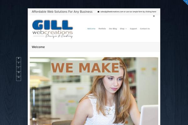 Total theme site design template sample