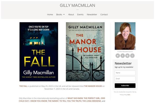 gillymacmillan.com site used Gilly