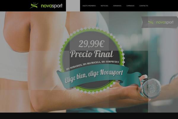 Gym theme site design template sample