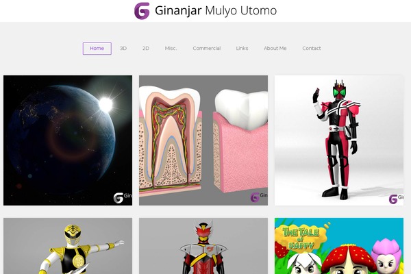 GK Portfolio theme site design template sample